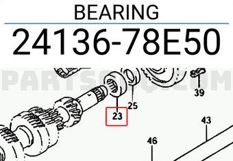 Suzuki 2413678E50 BEARING