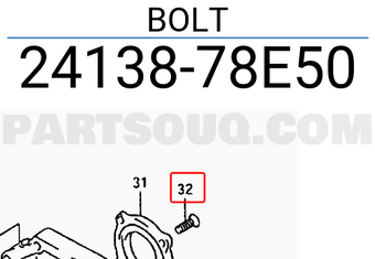 Suzuki 2413878E50 BOLT