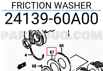 Suzuki 2413960A00 FRICTION WASHER