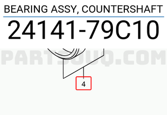 Suzuki 2414179C10 BEARING ASSY, COUNTERSHAFT