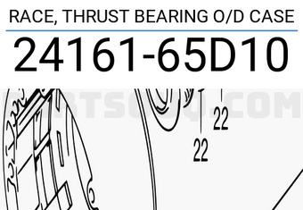 Suzuki 2416165D10 RACE, THRUST BEARING O/D CASE