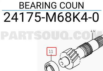 Suzuki 24175M68K40 BEARING COUN