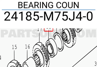 Suzuki 24185M75J40 BEARING COUN