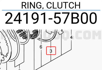 Suzuki 2419157B00 RING, CLUTCH
