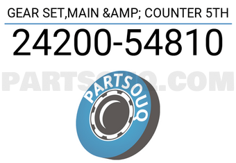 Suzuki 2420054810 GEAR SET,MAIN & COUNTER 5TH