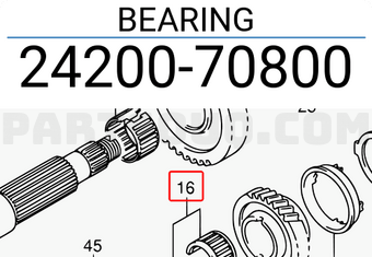 Suzuki 2420070800 BEARING
