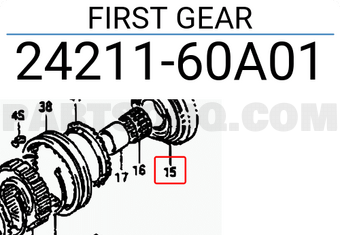 Suzuki 2421160A01 FIRST GEAR