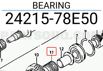 Suzuki 2421578E50 BEARING
