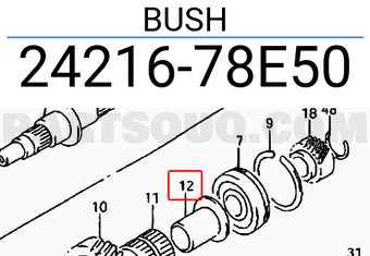 Suzuki 2421678E50 BUSH