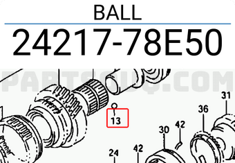 Suzuki 2421778E50 BALL