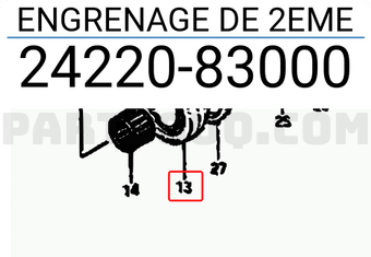 Suzuki 2422083000 ENGRENAGE DE 2EME