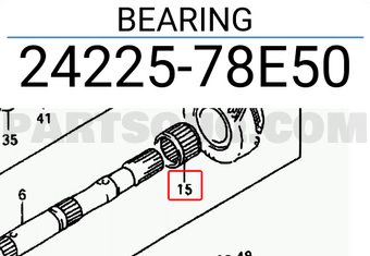 Suzuki 2422578E50 BEARING