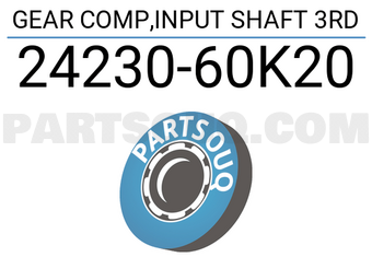 Suzuki 2423060K20 GEAR COMP,INPUT SHAFT 3RD