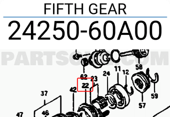 Suzuki 2425060A00 FIFTH GEAR