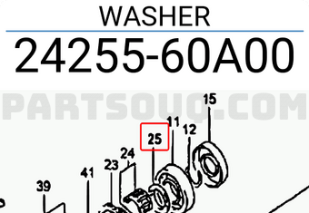 Suzuki 2425560A00 WASHER