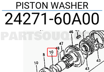 Suzuki 2427160A00 PISTON WASHER