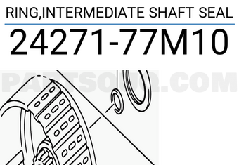 Suzuki 2427177M10 RING,INTERMEDIATE SHAFT SEAL