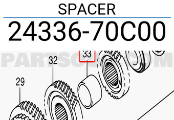 Suzuki 2433670C00 SPACER