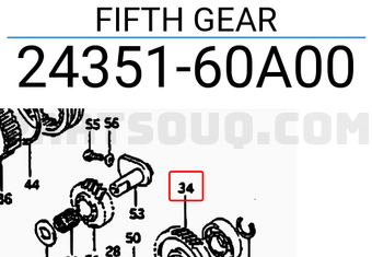 Suzuki 2435160A00 FIFTH GEAR