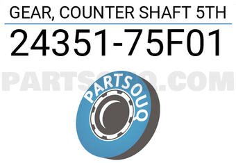 Suzuki 2435175F01 GEAR, COUNTER SHAFT 5TH