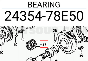 Suzuki 2435478E50 BEARING