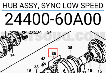 Suzuki 2440060A00 HUB ASSY, SYNC LOW SPEED