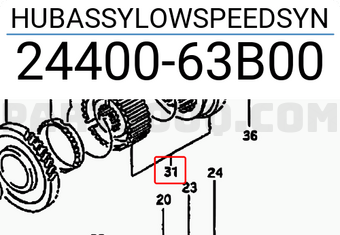 Suzuki 2440063B00 HUBASSYLOWSPEEDSYN