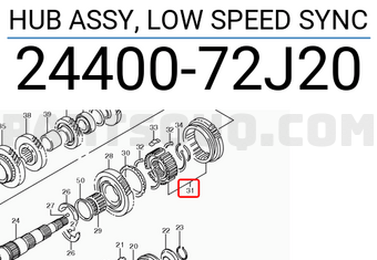 Suzuki 2440072J20 HUB ASSY, LOW SPEED SYNC