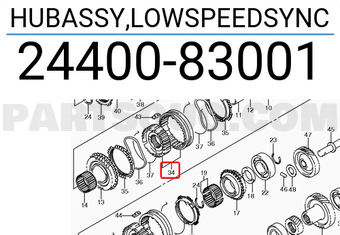 Suzuki 2440083001 HUBASSY,LOWSPEEDSYNC