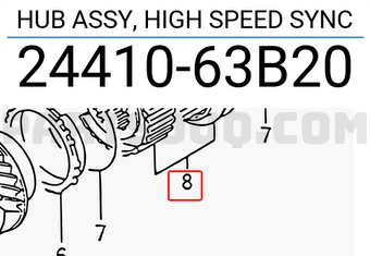 Suzuki 2441063B20 HUB ASSY, HIGH SPEED SYNC