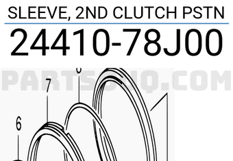 Suzuki 2441078J00 SLEEVE, 2ND CLUTCH PSTN