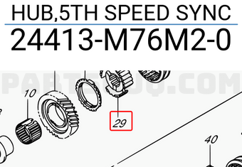 Suzuki 24413M76M20 HUB,5TH SPEED SYNC