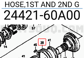 Suzuki 2442160A00 HOSE,1ST AND 2ND G