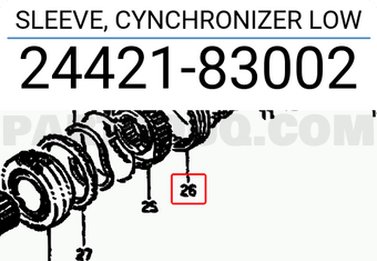 Suzuki 2442183002 SLEEVE, CYNCHRONIZER LOW