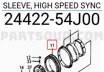 Suzuki 2442254J00 SLEEVE, HIGH SPEED SYNC