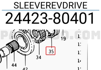 Suzuki 2442380401 SLEEVEREVDRIVE