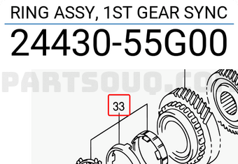 Suzuki 2443055G00 RING ASSY, 1ST GEAR SYNC