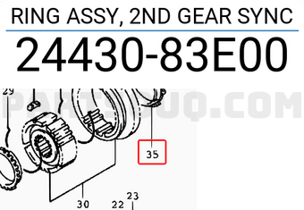 Suzuki 2443083E00 RING ASSY, 2ND GEAR SYNC