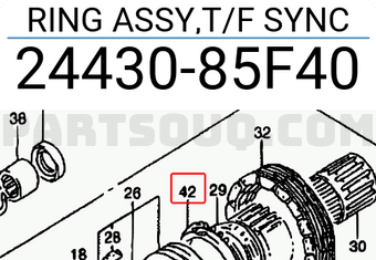 Suzuki 2443085F40 RING ASSY,T/F SYNC