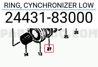 Suzuki 2443183000 RING, CYNCHRONIZER LOW
