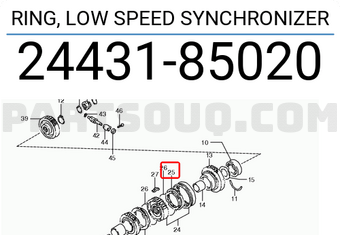 Suzuki 2443185020 RING, LOW SPEED SYNCHRONIZER