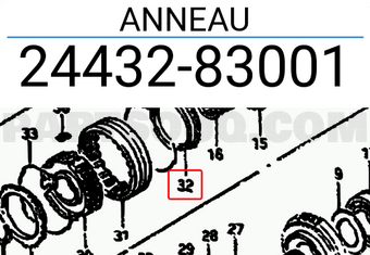 Suzuki 2443283001 ANNEAU