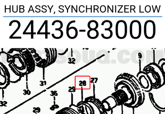 Suzuki 2443683000 HUB ASSY, SYNCHRONIZER LOW