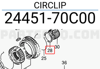 Suzuki 2445170C00 CIRCLIP