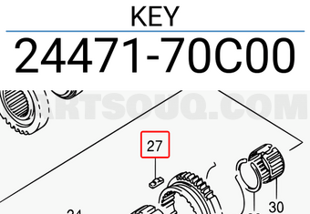 Suzuki 2447170C00 KEY