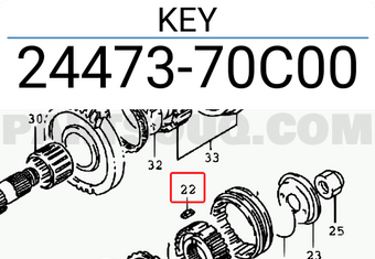 Suzuki 2447370C00 KEY