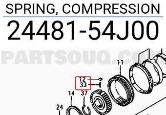 Suzuki 2448154J00 SPRING, COMPRESSION