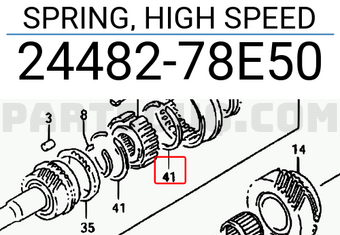 Suzuki 2448278E50 SPRING, HIGH SPEED