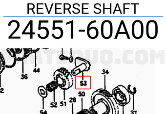 Suzuki 2455160A00 REVERSE SHAFT