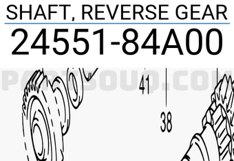 Suzuki 2455184A00 SHAFT, REVERSE GEAR